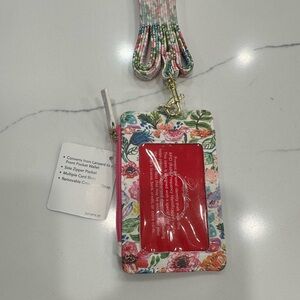Buxton Floral Wallet with lanyard